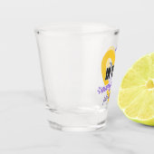 Prachtige glaskunst design met de inspirerende shot glas (Links)