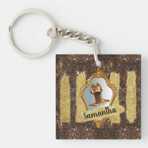 Prachtige Glitter Elegant Chic Glitter Sleutelhanger