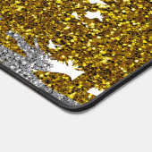Prachtige glitter Nieuwjaar op wit Bureaumat (Hoek)