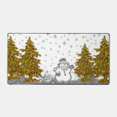 Prachtige glitter Nieuwjaar op wit Bureaumat (Voorkant)