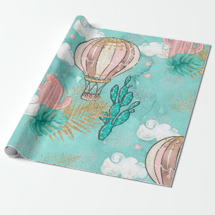 Prachtige Glitter Woestijn Lama Cadeaupapier