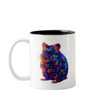 Prachtige gloeiende hamster kunst