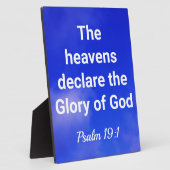 Prachtige glorie van God Bijbelse Verse Fotoplaat (Zijkant)