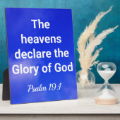 Prachtige glorie van God Bijbelse Verse Fotoplaat (Zijkant)