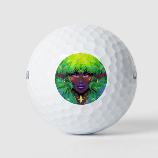 Prachtige glorieuze Elven Queen Golfballen (Voorkant)