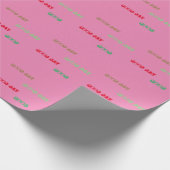 Prachtige GOEDE DAG PINK Wrapping Paper Cadeaupapier (Hoek)