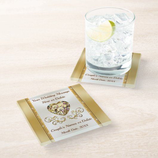 Prachtige, goedkoop cadeautjes voor weduwen, speci glazen onderzetter (Schuin)