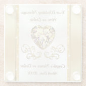 Prachtige, goedkoop cadeautjes voor weduwen, speci glazen onderzetter (Achterkant)