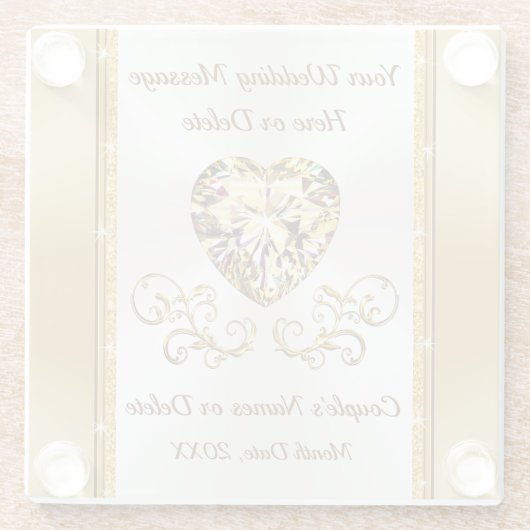 Prachtige, goedkoop cadeautjes voor weduwen, speci glazen onderzetter (Achterkant)