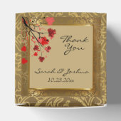 Prachtige  Gold-Damask & Art Deco Bedankdoosjes (Bovenkant)