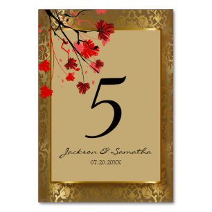 Prachtige Gold-Damask & Art Deco Kaart