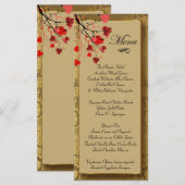 Prachtige Gold-Damask & Art Deco Menu (Voorkant / Achterkant)