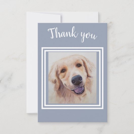 Prachtige Golden Lab Puppy Dank u Bedankkaart (Voorkant)