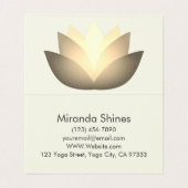 Prachtige Golden Lotus Flower Visitekaartje (Binnenkant ongevouwen)