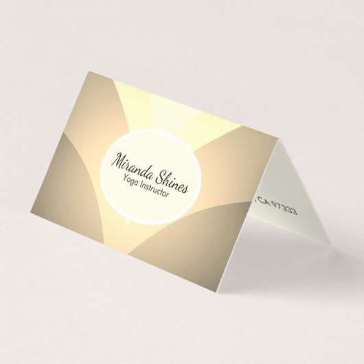 Prachtige Golden Lotus Flower Visitekaartje (Voorkant)