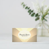 Prachtige Golden Lotus Flower Visitekaartje (Staand voorkant)