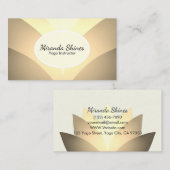 Prachtige Golden Lotus Flower Visitekaartje (Voorkant / Achterkant)