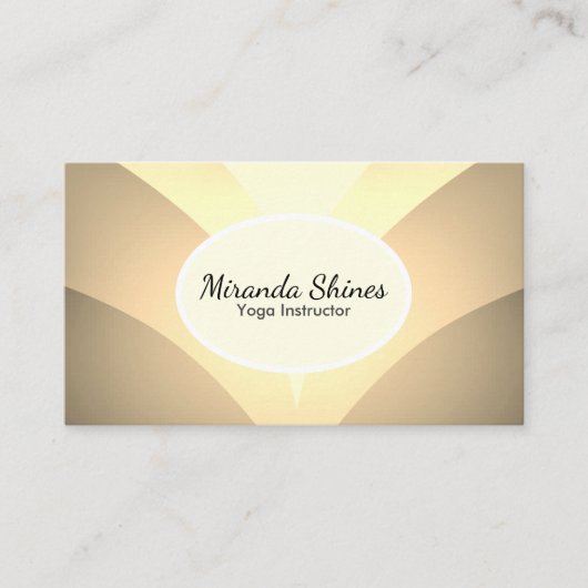 Prachtige Golden Lotus Flower Visitekaartje (Voorkant)