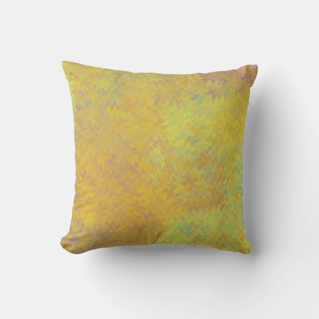 Prachtige Golden Marbling Art Kussen (Voorkant)