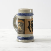 Prachtige Golden Retriever Beer Stein Bierpul (Voorkant links)