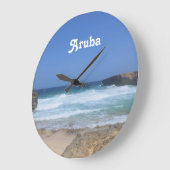 Prachtige golven die in Aruba kruipen Grote Klok (Hoek)