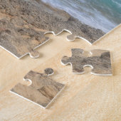 Prachtige golven die in Aruba kruipen Legpuzzel (Zijkant)
