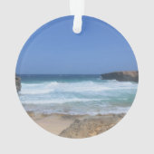 Prachtige golven die in Aruba kruipen Ornament (achterkant)