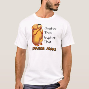 Prachtige gopher Christelijk design T-shirt