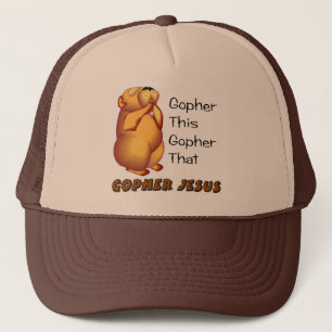 Prachtige gopher Christelijk design Trucker Pet