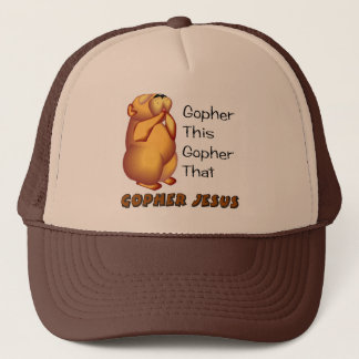 Prachtige gopher Christelijk design Trucker Pet