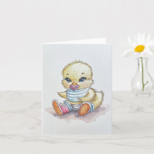 Prachtige Gosling Groeten Kaart (Kleine Plant)