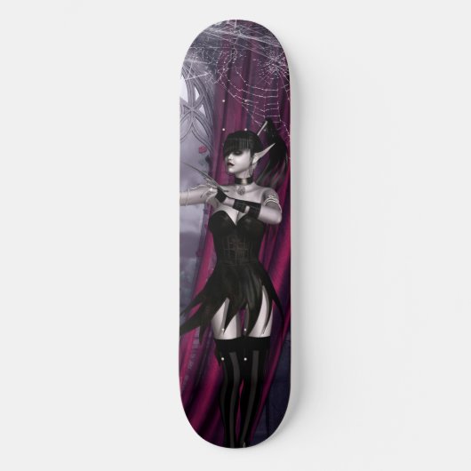Prachtige Gothic, broekriem en gordijnen Skateboard (Voorkant)