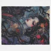 Prachtige gotische geisha fleece deken (Voorkant (Horizontaal))