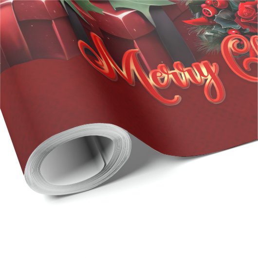 Prachtige gotische kerstboom cadeaupapier (Rol Hoek)