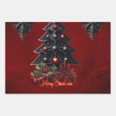 Prachtige gotische kerstboom inpakpapier vel (Voorkant)