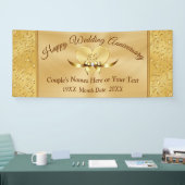 Prachtige gouden 50e bruiloft Jubileum banners (Beurs)