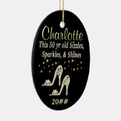 PRACHTIGE GOUDEN 50E VERJAARDAG GEDATEERD ORNAMENT (Rechts)