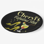 PRACHTIGE GOUDEN 50E VERJAARDAG ONTWERP PAPIEREN BORDJE (Gekanteld)