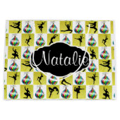 PRACHTIGE GOUDEN AANGEPASTE BALLERINA CADEAUTAS (Voorkant)