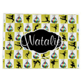 PRACHTIGE GOUDEN AANGEPASTE BALLERINA CADEAUTAS (Achterkant)