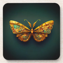 Prachtige  gouden Blauwgroen vlinder