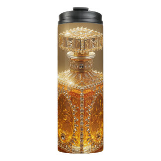 Prachtige gouden glinsterende Thermal Tumbler Thermosbeker