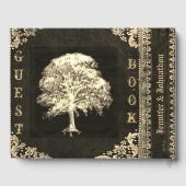 Prachtige gouden  kijkerkgids gastenboek (Achterkant)