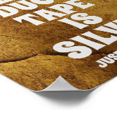 Prachtige gouden  papieren en woorden poster (Hoek)