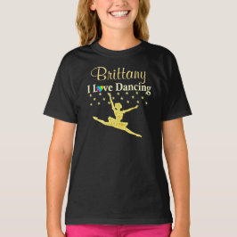 PRACHTIGE GOUDEN PRIMA BALLERINA T-SHIRT