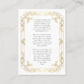 Prachtige gouden Rozen orthodoxe bruiloft gebed Ka Plaatskaartje (Achterkant)