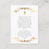 Prachtige gouden Rozen orthodoxe bruiloft gebed Ka Plaatskaartje (Achterkant)