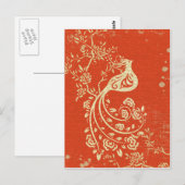 Prachtige gouden vogelbonenkruid Floral Briefkaart (Voorkant / Achterkant)