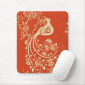 Prachtige gouden vogelbonenkruid Floral Muismat (Met muis)