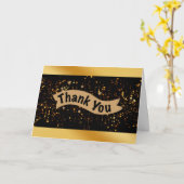 Prachtige gouden zwarte boog kaart (Gele Bloem)